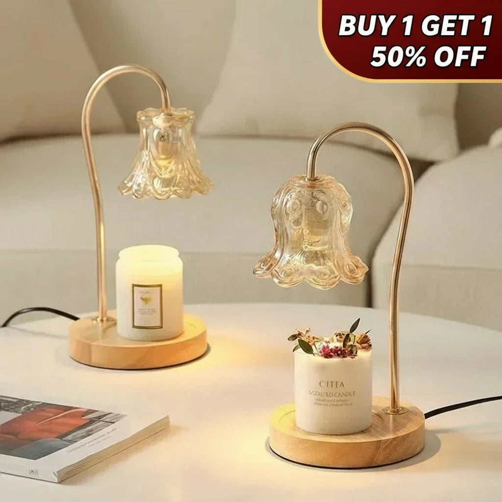 Elegant Glass Flower Candle Warmer™