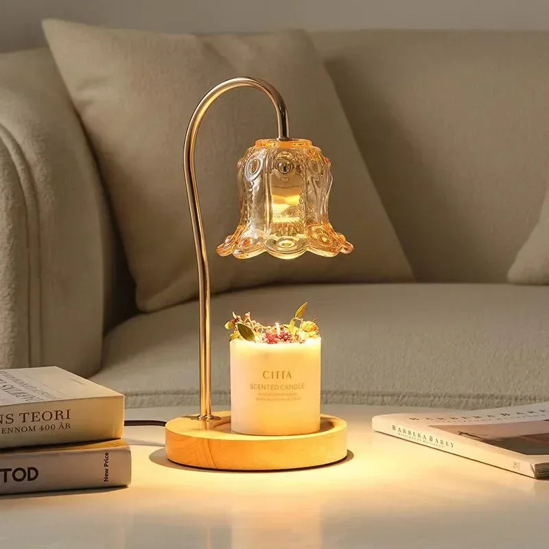 Elegant Glass Flower Candle Warmer™